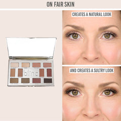 Blinc the Rare Gem Eyeshadow Palette natural and sultry looks on fair skin