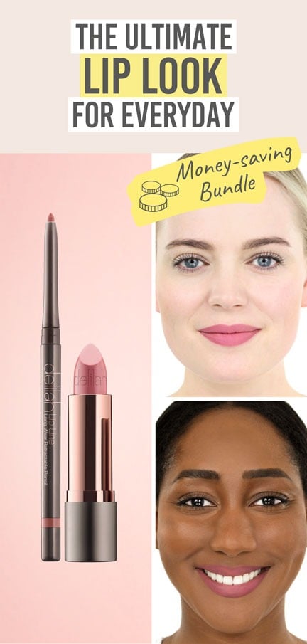 Delilah Everyday Lipstick & Lip Liner Duo - Beauty and the Boutique - The ultimate lip look for everyday