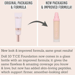 Doll10 T.C.E Super Coverage Serum Foundation new packaging & improved formula