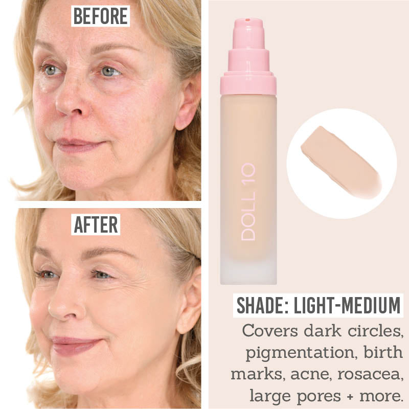 Doll10 T.C.E Super Coverage Serum Foundation in shade Light-Medium