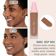 Doll10 T.C.E Super Coverage Serum Foundation in shade Deep-Rich