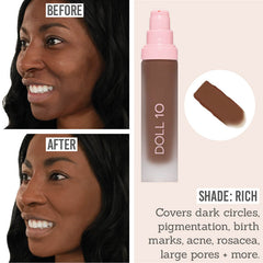 Doll10 T.C.E Super Coverage Serum Foundation in shade Rich