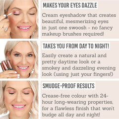 Benefits of Award winning Dome Beauty Eye Jewels 24Hr Cream Eye Shadow 