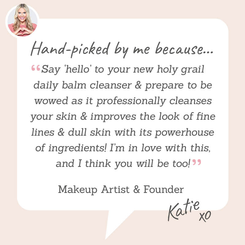Emma Hardie Moringa Cleansing Balm – Hand-picked by Katie - to deeply cleanse, smooth fine lines, and revive dull skin with powerhouse ingredients.