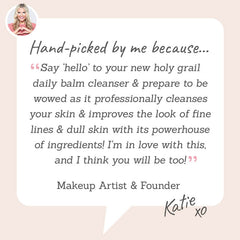 Emma Hardie Moringa Cleansing Balm – Hand-picked by Katie - to deeply cleanse, smooth fine lines, and revive dull skin with powerhouse ingredients.