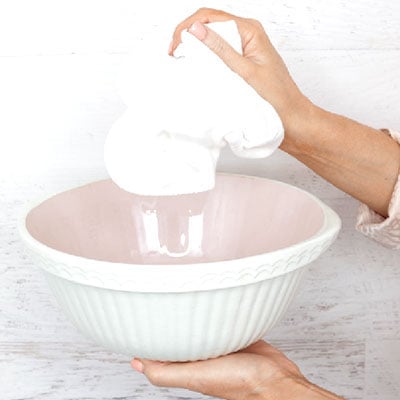 For stubborn makeup, rinse cloth & repeat a double cleanse