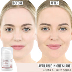 He-Shi Overnight Hyaluronic Tan Balm before and after results