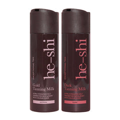 He-Shi Gold and Dark Tanning Milk