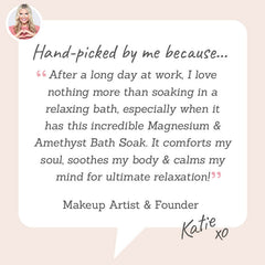 Magnesium & Amethyst Deep Relax Bath Soak – Hand-picked by Katie to soothe the body, calm the mind, and restore deep relaxation.