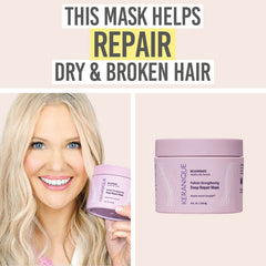 Keranique Follicle Strengthening Deep Hair Repair Mask - Beauty and the Boutique - This mask helps repair dry and broken hair