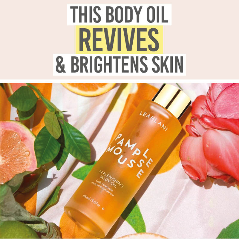 Leahlani Pamplemousse Replenishing Body Oil how to use – This body oil revives and brightens skin