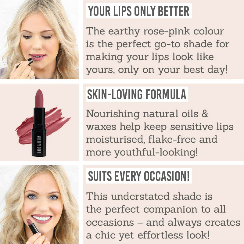 Benefits of Lord & Berry ABSOLUTE Lipstick in shade 'Rosewood'