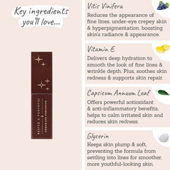 Love Katie Rested and Youthful Under-Eye Perfector - Key Ingredients: vitis vinifera, vitamin e, capsicum annuum leaf, glycerin