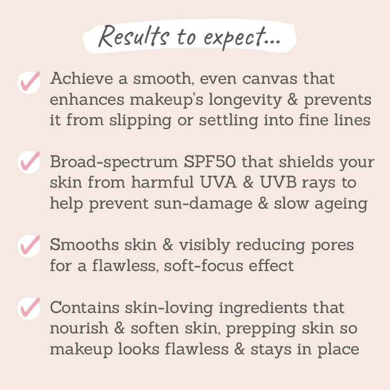 Mii Cosmetics SPF50 Protective Primer results to expect