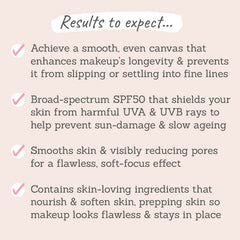 Mii Cosmetics SPF50 Protective Primer results to expect