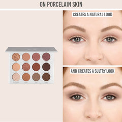 Vani-T Nude Eyeshadow Palette on porcelain skin