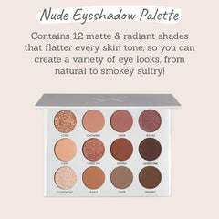 Vani-T Nude Eyeshadow Palette shades