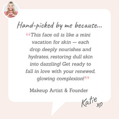 Luxe Elixir Face Oil – Hand-picked by Makeup Artist Katie for deeply nourishing hydration that leaves skin supple, radiant, and velvet-soft.